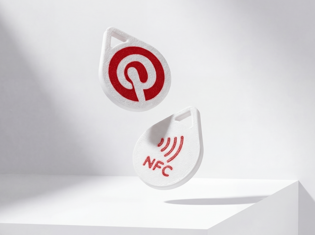 Social Media NFC Tag Keychain – Choose Platform & Color