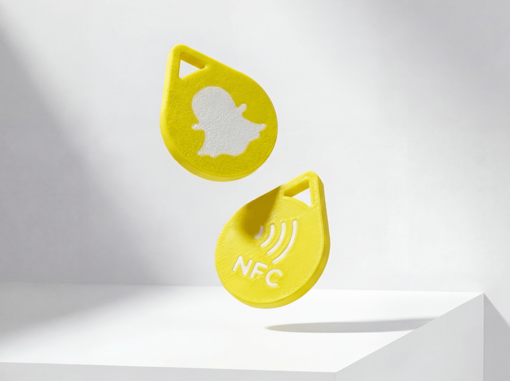 Social Media NFC Tag Keychain – Choose Platform & Color