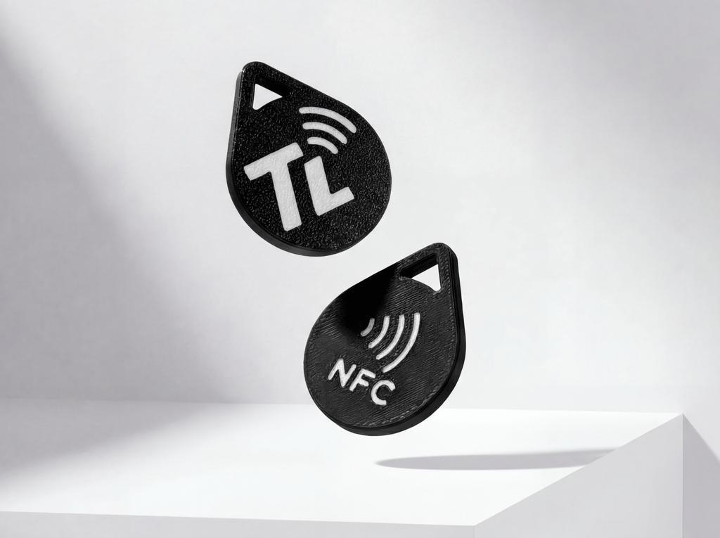 Custom NFC Tag Keychain – Upload Your Logo