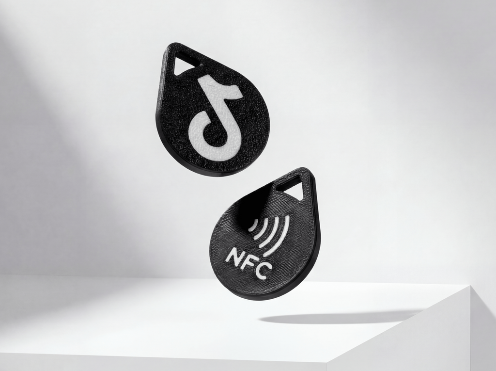 Social Media NFC Tag Keychain – Choose Platform & Color