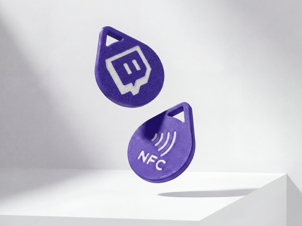 Social Media NFC Tag Keychain – Choose Platform & Color