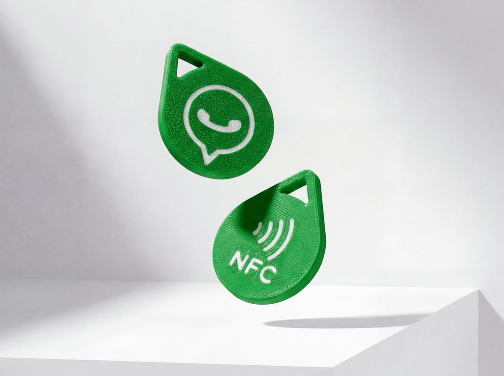 Social Media NFC Tag Keychain – Choose Platform & Color