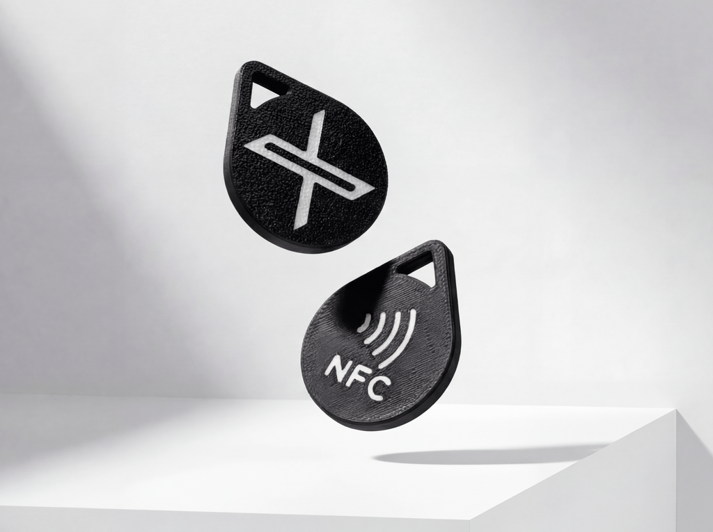 Social Media NFC Tag Keychain – Choose Platform & Color