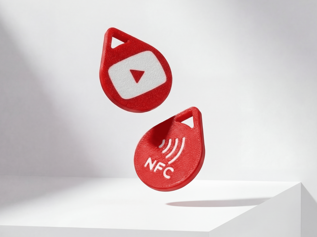 Social Media NFC Tag Keychain – Choose Platform & Color